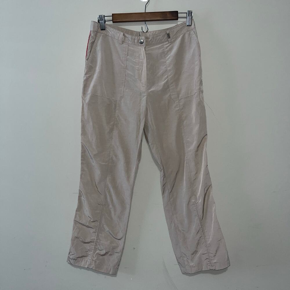 Womens Bogner Light Brown Khaki Hiking Capri Pants Size Medium (0898)